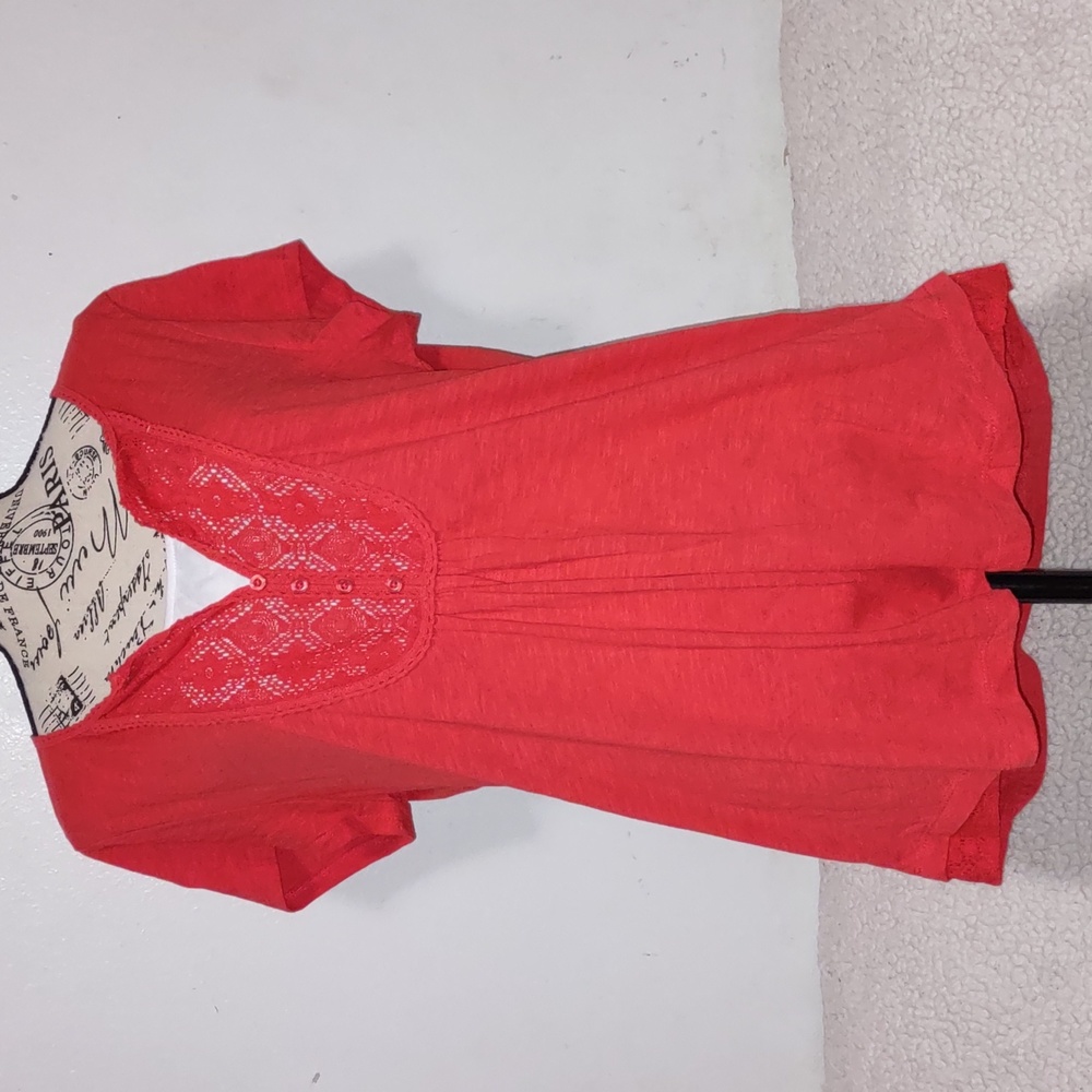 NorthCrest Duets Red  Tops Size L